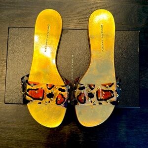 Giuseppe Zanotti Leopard flats size 8